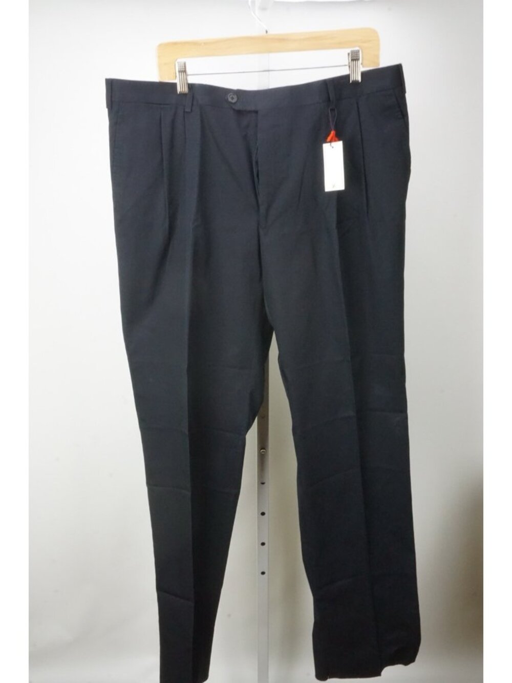 Isaia Solid Blue 100% Cotton Mens Chino Casual Pants Sz 56 EU BRAND NEW